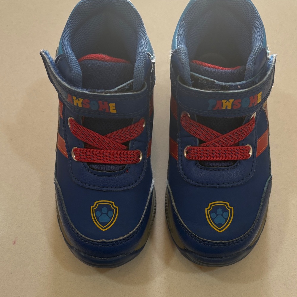Kids Blue and Red Athletic Shoes - Awesome